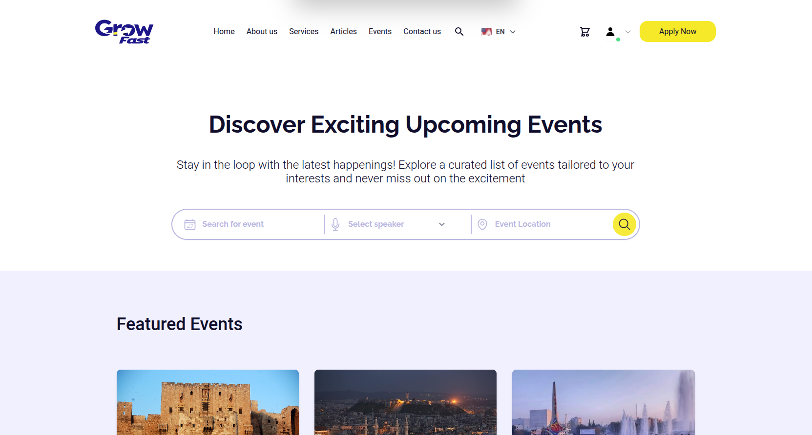 GrowFast — Accelerator Platform for Startups, Events, and Jobs - Image 3