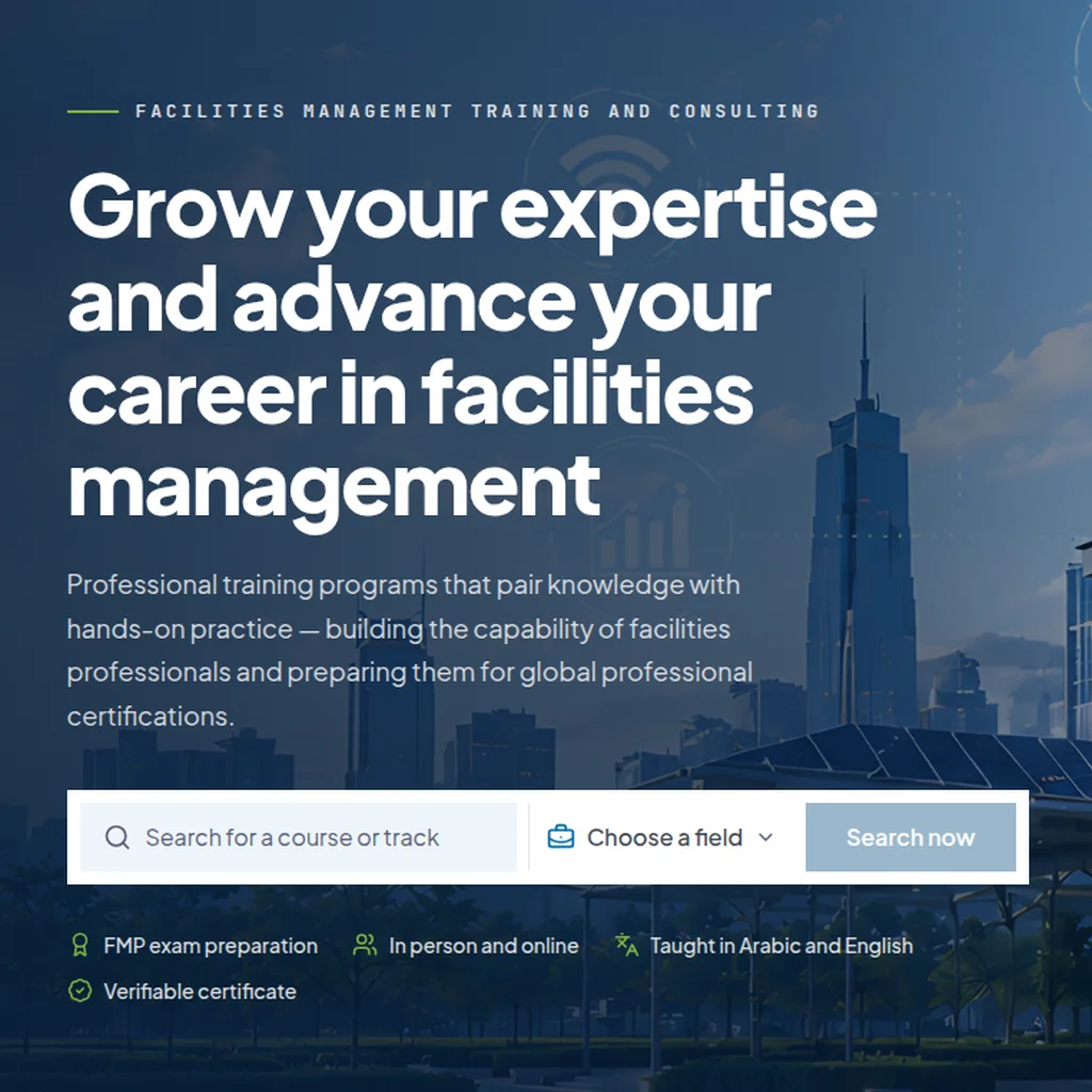 Marafiq — Online Training Platform for Facilities Management Professionals