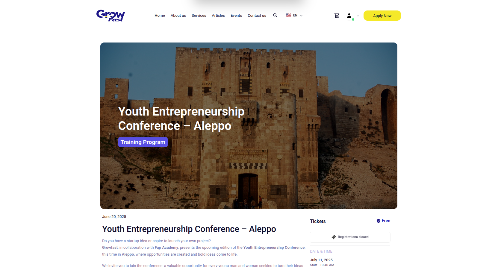 GrowFast — منصة متعددة العملاء للشركات الناشئة والفعاليات والوظائف - Image 2
